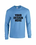 Gildan Adult Heavy Cotton Long-Sleeve T-Shirt Carolina Blue