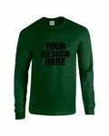 Gildan Adult Heavy Cotton Long-Sleeve T-Shirt Forest Green