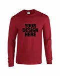 Gildan Adult Heavy Cotton Long-Sleeve T-Shirt Garnet