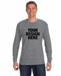 Gildan Adult Heavy Cotton Long-Sleeve T-Shirt Graphite Heather
