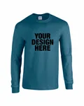 Gildan Adult Heavy Cotton Long-Sleeve T-Shirt Indigo Blue