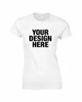 Gildan Ladies' Softstyle Fitted T-Shirt WHITE