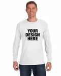 Jerzees Adult DRI-POWER ACTIVE Long-Sleeve T-Shirt WHITE
