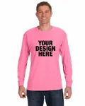 Jerzees Adult DRI-POWER ACTIVE Long-Sleeve T-Shirt Azalea
