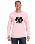Jerzees Adult DRI-POWER ACTIVE Long-Sleeve T-Shirt Classic Pink