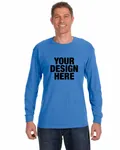 Jerzees Adult DRI-POWER ACTIVE Long-Sleeve T-Shirt Columbia Blue