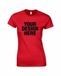 Gildan Ladies' Softstyle Fitted T-Shirt RED