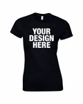 Gildan Ladies' Softstyle Fitted T-Shirt BLACK