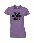 Gildan Ladies' Softstyle Fitted T-Shirt Heather Purple