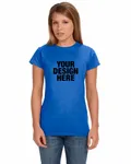 Gildan Ladies' Softstyle Fitted T-Shirt Heather Royal