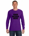 Jerzees Adult DRI-POWER ACTIVE Long-Sleeve T-Shirt Deep Purple