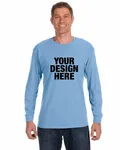 Jerzees Adult DRI-POWER ACTIVE Long-Sleeve T-Shirt Light Blue
