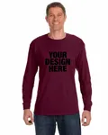 Jerzees Adult DRI-POWER ACTIVE Long-Sleeve T-Shirt Maroon