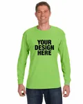 Jerzees Adult DRI-POWER ACTIVE Long-Sleeve T-Shirt Neon Green