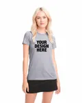 Next Level Apparel Ladies' T-Shirt Heather Gray