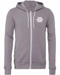 Bella + Canvas Unisex Sponge Fleece Full-Zip Hooded Sweatshirt Storm