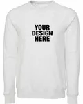 Bella + Canvas Unisex Sponge Fleece Crewneck Sweatshirt Ash
