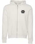 Bella + Canvas Unisex Sponge Fleece Full-Zip Hooded Sweatshirt VINTAGE WHITE