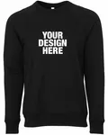 Bella + Canvas Unisex Sponge Fleece Crewneck Sweatshirt Black Heather
