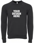 Bella + Canvas Unisex Sponge Fleece Crewneck Sweatshirt Dark Grey