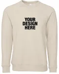Bella + Canvas Unisex Sponge Fleece Crewneck Sweatshirt Heather Dust