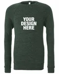 Bella + Canvas Unisex Sponge Fleece Crewneck Sweatshirt Heather Forest