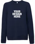 Bella + Canvas Unisex Sponge Fleece Crewneck Sweatshirt Navy