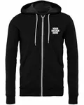 Bella + Canvas Unisex Sponge Fleece Full-Zip Hooded Sweatshirt Black Heather