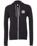 Bella + Canvas Unisex Sponge Fleece Full-Zip Hooded Sweatshirt Dark Grey