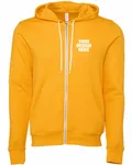 Bella + Canvas Unisex Sponge Fleece Full-Zip Hooded Sweatshirt Gold