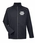 CORE365 Men's Techno Lite Three-Layer Knit Tech-Shell BLACK