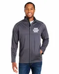 CORE365 Men's Techno Lite Three-Layer Knit Tech-Shell Carbon Heather