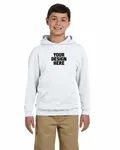 Jerzees Youth 8 oz. NuBlend Fleece Pullover Hooded Sweatshirt Ash