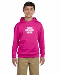Jerzees Youth 8 oz. NuBlend Fleece Pullover Hooded Sweatshirt Cyber Pink