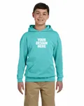 Jerzees Youth 8 oz. NuBlend Fleece Pullover Hooded Sweatshirt Scuba Blue