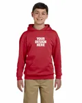 Jerzees Youth 8 oz. NuBlend Fleece Pullover Hooded Sweatshirt True Red