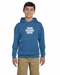 Jerzees Youth 8 oz. NuBlend Fleece Pullover Hooded Sweatshirt Vint Htr Blue