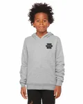 Bella + Canvas Youth Sponge Fleece Pullover Hooded Sweatshirt Athletic Heather