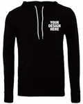 Bella + Canvas Youth Sponge Fleece Pullover Hooded Sweatshirt BLACK