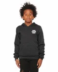 Bella + Canvas Youth Sponge Fleece Pullover Hooded Sweatshirt Dark Gry Heather