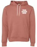 Bella + Canvas Youth Sponge Fleece Pullover Hooded Sweatshirt Mauve