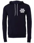 Bella + Canvas Youth Sponge Fleece Pullover Hooded Sweatshirt Navy