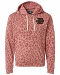 J America Adult Triblend Pullover Fleece Hooded Sweatshirt Dsty Rse Lprd Tb