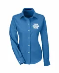 Devon & Jones Ladies' Crown Woven Collection Solid Oxford FRENCH BLUE