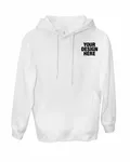 Threadfast Apparel Unisex Ultimate Fleece Pullover Hooded Sweatshirt WHITE