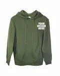 Threadfast Apparel Unisex Ultimate Fleece Pullover Hooded Sweatshirt Army