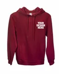 Threadfast Apparel Unisex Ultimate Fleece Pullover Hooded Sweatshirt Burgundy