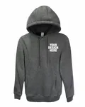 Threadfast Apparel Unisex Ultimate Fleece Pullover Hooded Sweatshirt Charcoal Heather