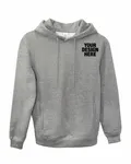 Threadfast Apparel Unisex Ultimate Fleece Pullover Hooded Sweatshirt Heather Grey