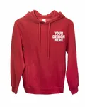 Threadfast Apparel Unisex Ultimate Fleece Pullover Hooded Sweatshirt RED